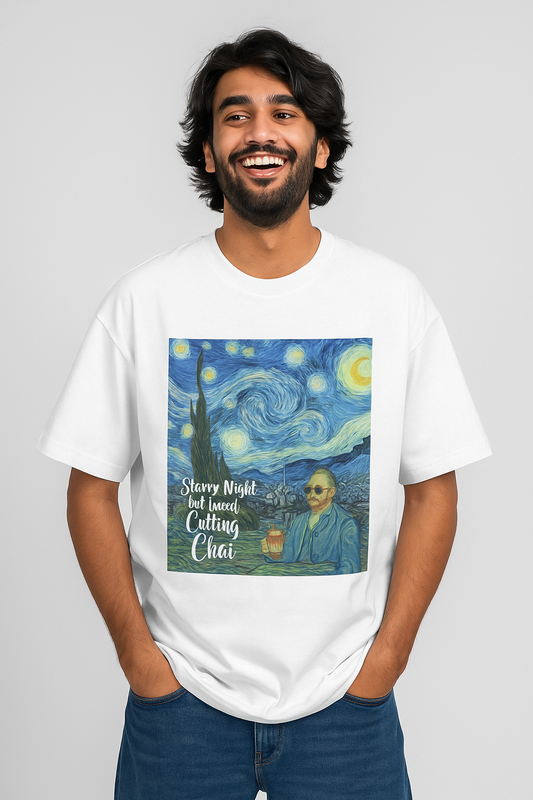Van Gogh - Unleavables | Oversized T-Shirt| Chai Lovers | Unisex | 100% Cotton