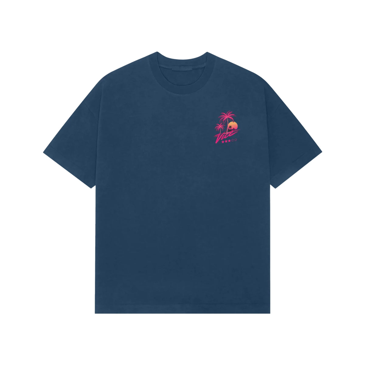 Oversized Gta Vc T-Shirt | Unisex Streetwear - Navy Blue