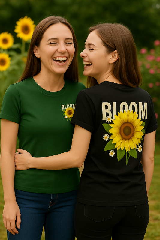 Unleavables Sunflower Bloom Women's T-Shirt | Regular Fit | 100% Cotton