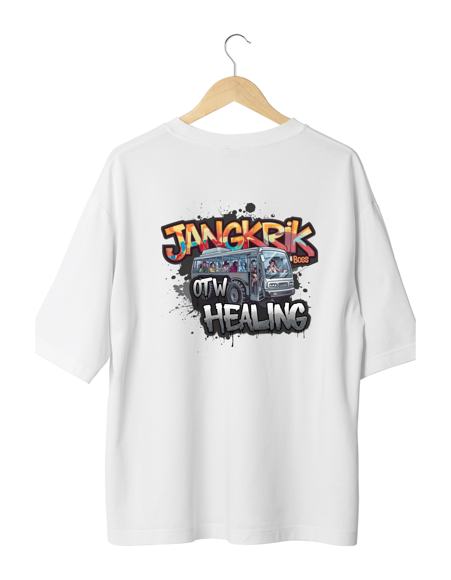 JANGKRIK BOSS Oversized T-Shirt - Travel in Streetwear Style