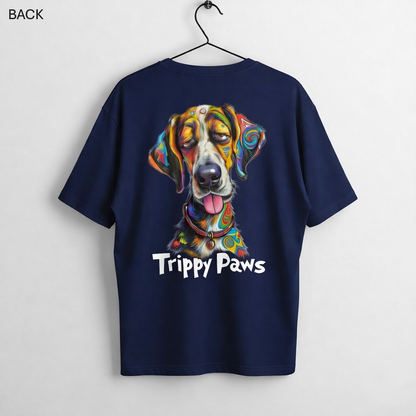 Unleavables Trippy Paws Unisex T-Shirt | Dog Lovers T-shirt | T Shirt for Men & Women