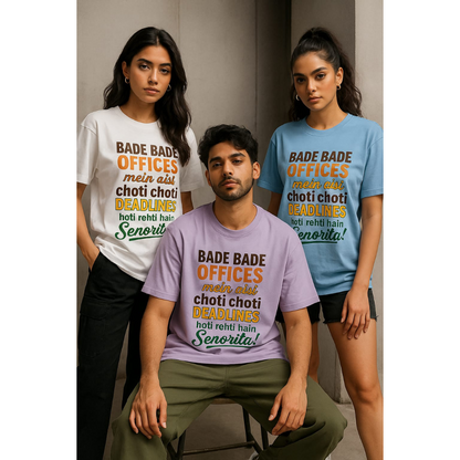 Unleavables | Corporate Meme Edition | Unisex | Oversized T-shirt | 100% Cotton