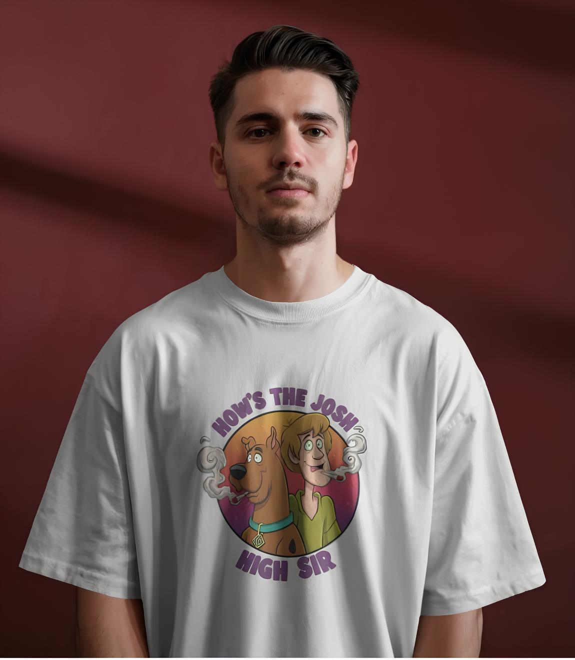 Unleavables Stoned Scooby & Shaggy : Oversized Unisex T-shirt | 100% Cotton