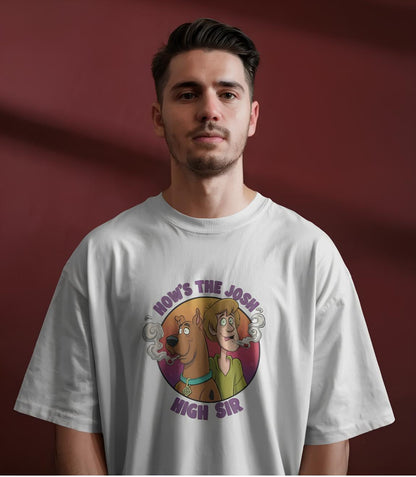 Unleavables Stoned Scooby & Shaggy : Oversized Unisex T-shirt | 100% Cotton