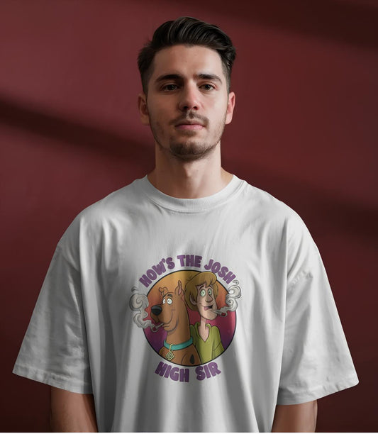 Unleavables Stoned Scooby & Shaggy : Oversized Unisex T-shirt | 100% Cotton