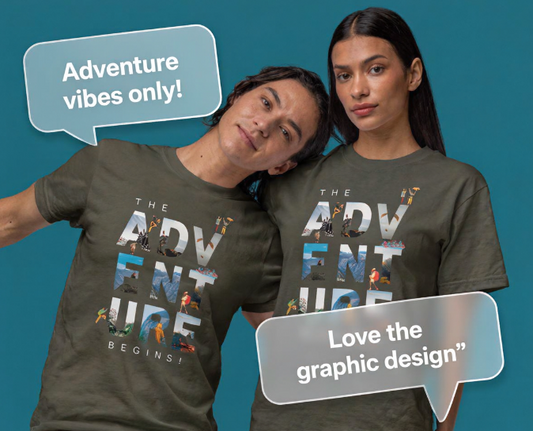 The Adventure Begins – Unisex Travel Graphic T-Shirt