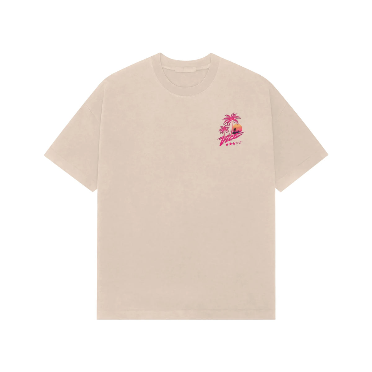 Oversized Gta Vc T-Shirt | Unisex Streetwear - Beige