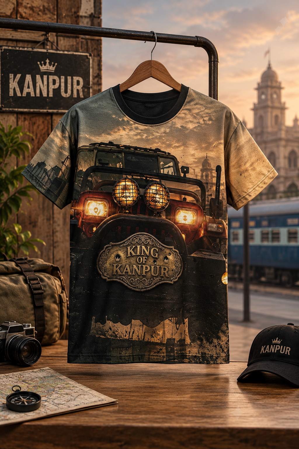 King of Kanpur – "Jalwa Hai Humara" Heavyweight Vintage Graphic Oversized T-Shirt