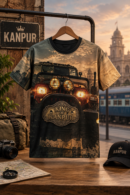King of Kanpur – "Jalwa Hai Humara" Heavyweight Vintage Graphic Oversized T-Shirt