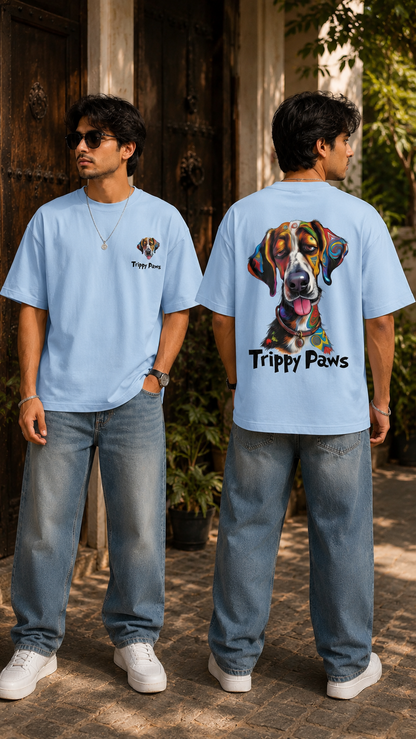 Unleavables Trippy Paws Unisex T-Shirt | Dog Lovers T-shirt | T Shirt for Men & Women