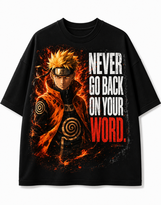 Conviction A7 | Naruto Oversized Premium Graphic T-Shirt | Unisex