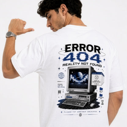 Retro Tech Graphic T-Shirt | Y2K Oversized Streetwear Tee | Premium Front & Back Print Cotton T-Shirt