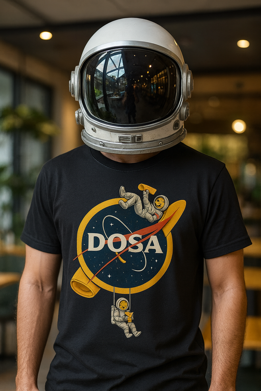 Unleavables NASA-Dosa T-Shirt | Unisex Graphic Tee | 100% Cotton Streetwear