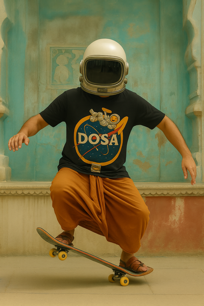 Unleavables NASA-Dosa T-Shirt | Unisex Graphic Tee | 100% Cotton Streetwear