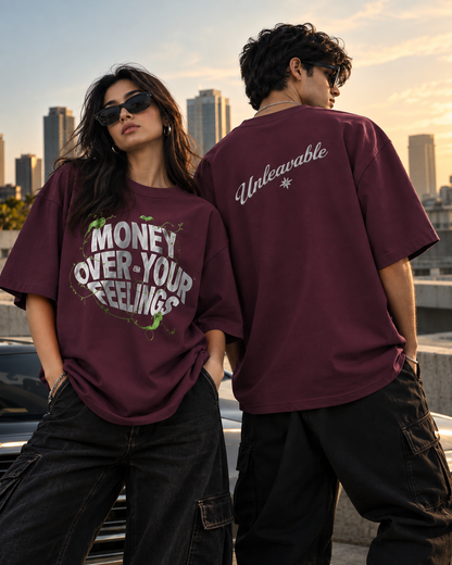 Money mindset oversized Tee