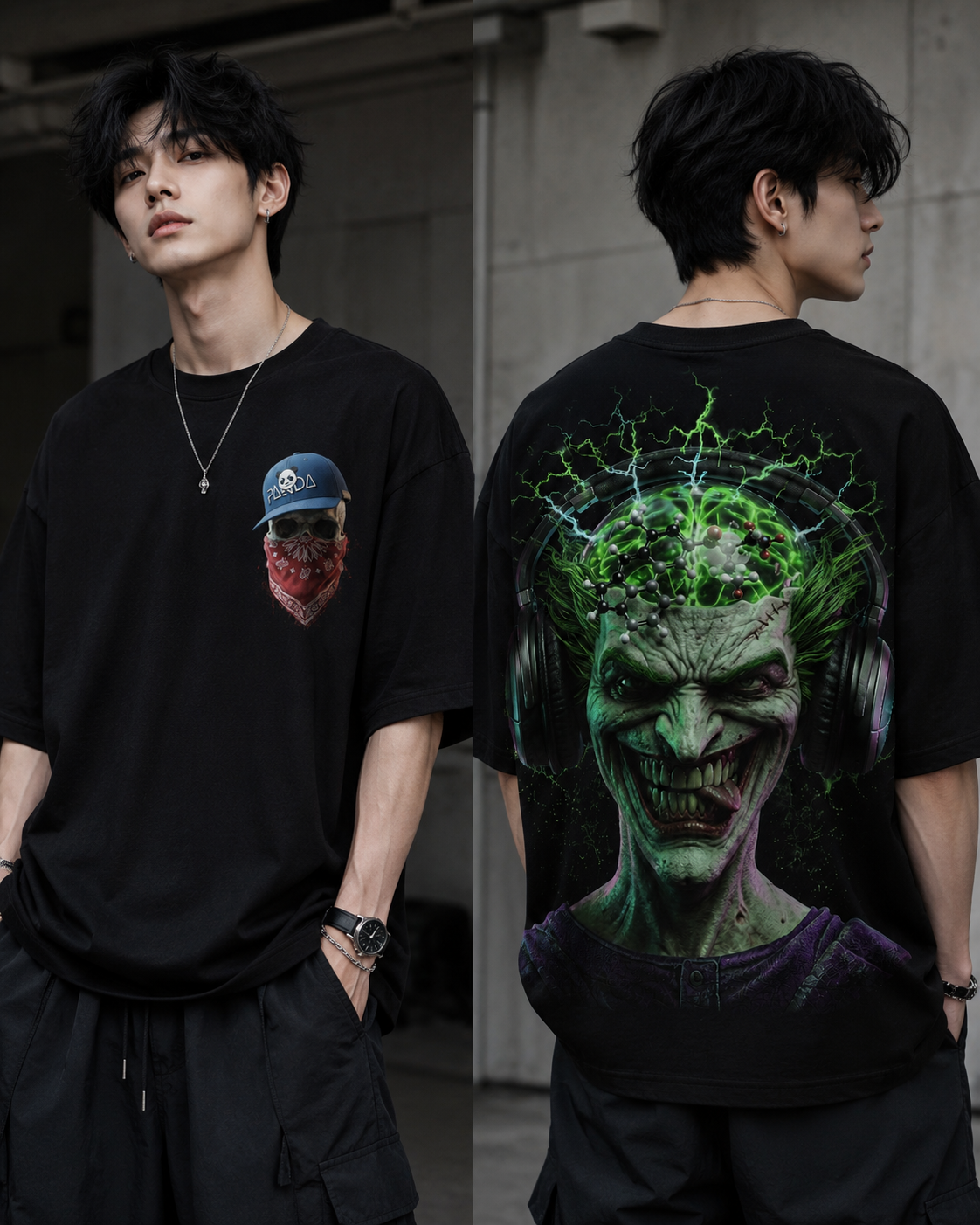 ''Mad Energy'' oversize Tee for Unisex l Cotton Blend (Soft & Durable)