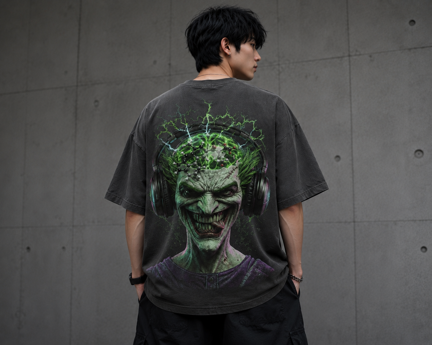 ''Mad Energy'' oversize Tee for Unisex l Cotton Blend (Soft & Durable)