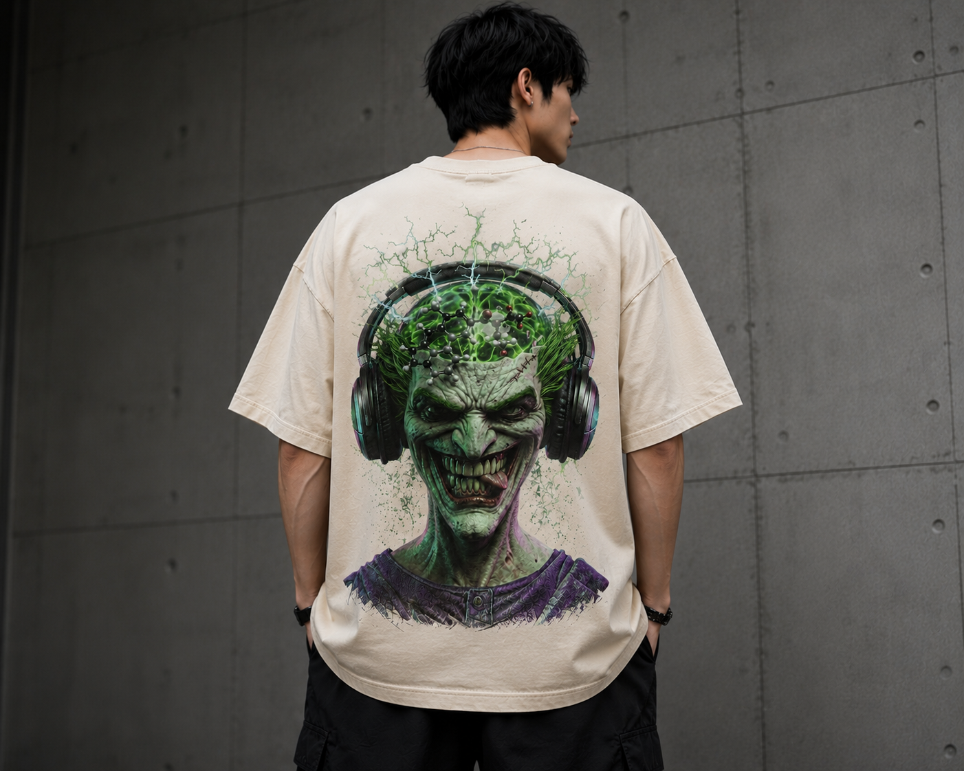 ''Mad Energy'' oversize Tee for Unisex l Cotton Blend (Soft & Durable)