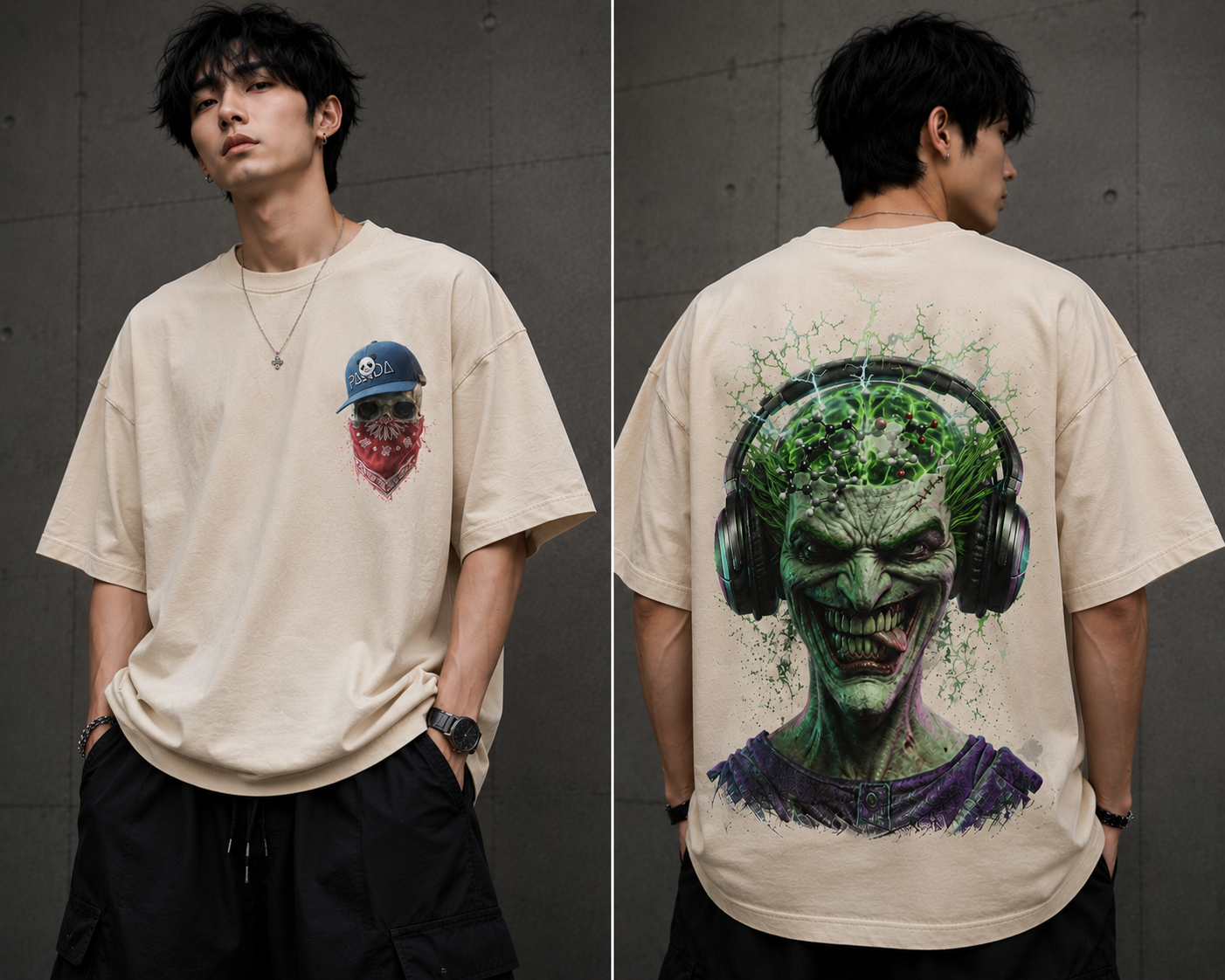 ''Mad Energy'' oversize Tee for Unisex l Cotton Blend (Soft & Durable)