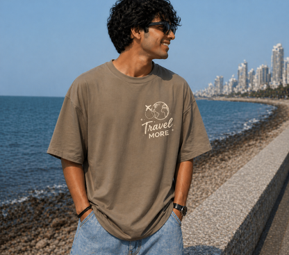 Unisex Travel Therapy Graphic Oversized T-Shirt