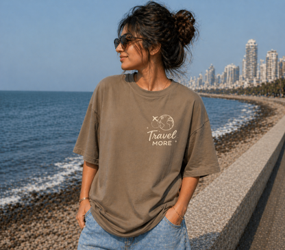 Unisex Travel Therapy Graphic Oversized T-Shirt