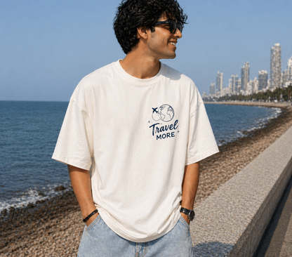 Unisex Travel Therapy Graphic Oversized T-Shirt