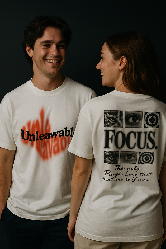 Focus Oversized Sharp Eye Graphic T-Shirt: Unisex | Unleavables | 100% Cotton | Round Neck 