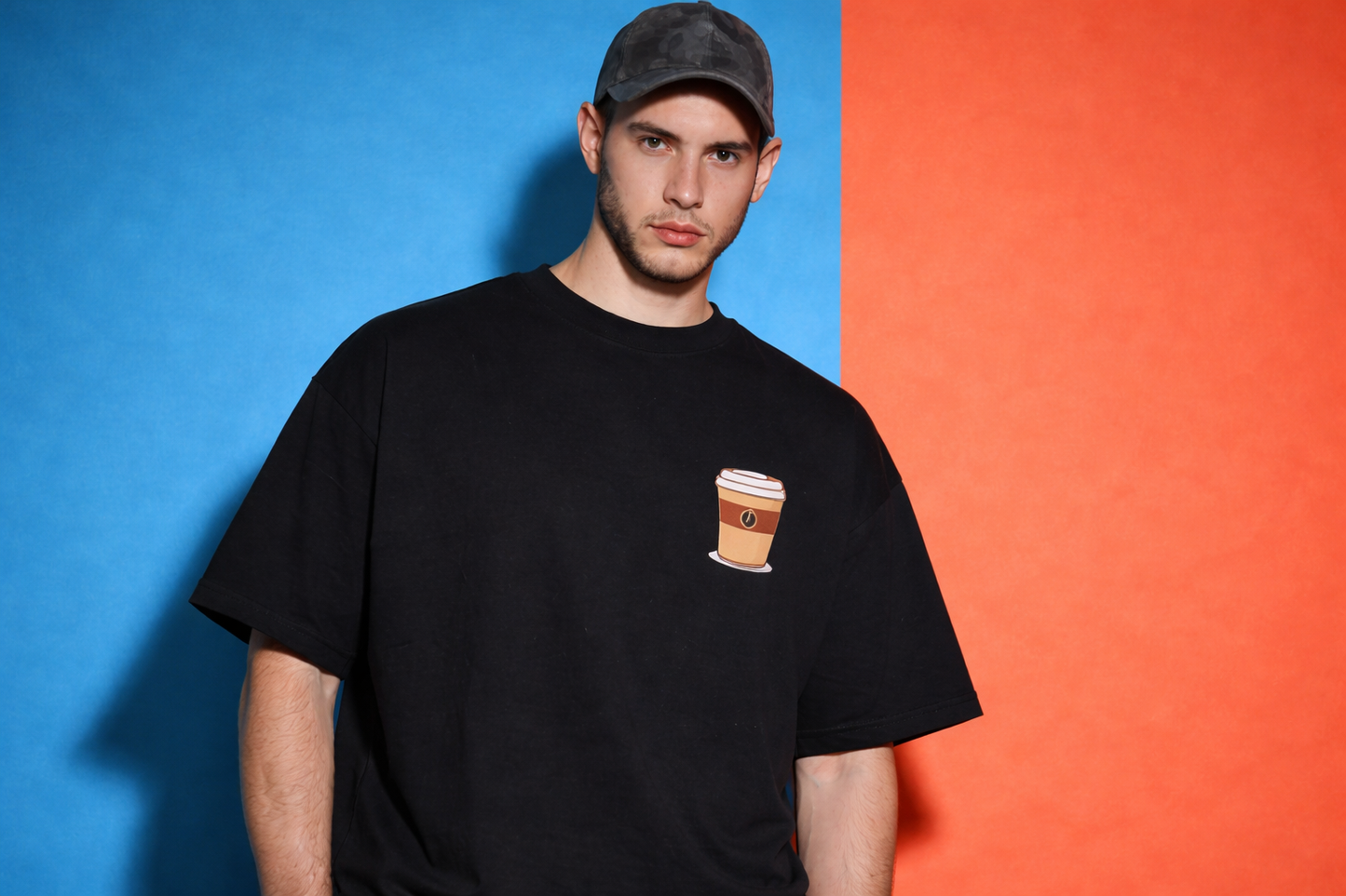Unleavable “Emotionally Dependent on Coffee” Premium Oversized T-Shirt