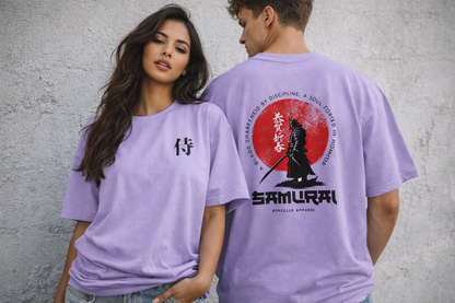 Samurai Oversized Graphic T-Shirt – Japanese Streetwear Edition