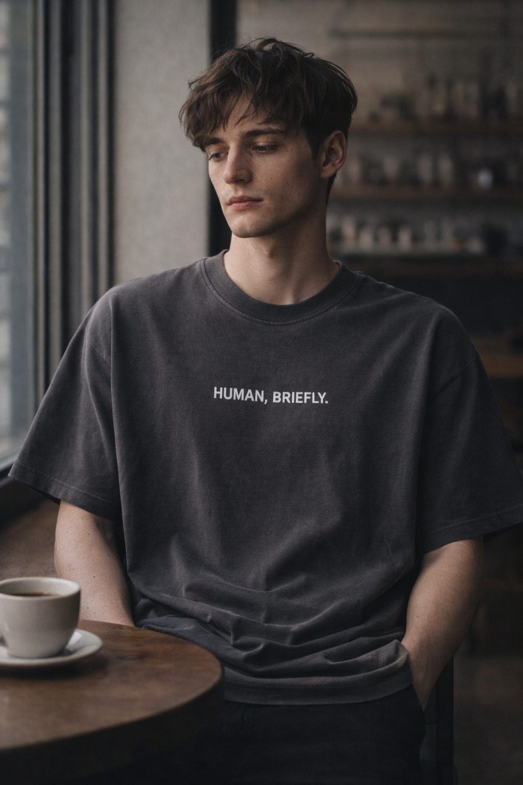 Human, Briefly. Oversized Graphic T-Shirt | Do What Breaks You Free