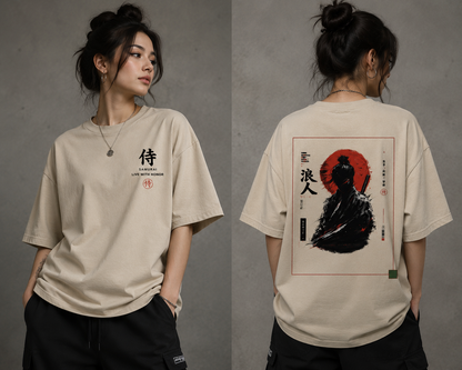 Shadow Ronin Oversized T-Shirt | Japanese Samurai Streetwear | Unisex