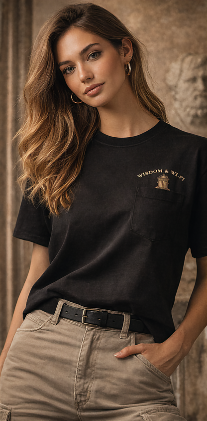 Ancient Mind Modern Metrics Philosopher Graphic T-Shirt