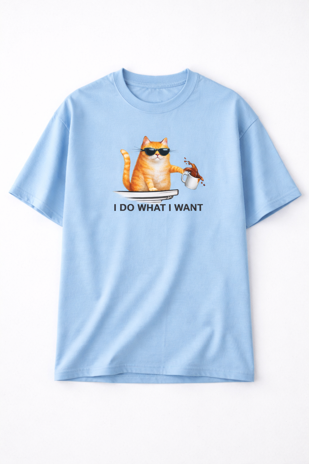 Unleavables “I Do What I Want” Cat T-Shirt | Unisex Oversized Tee | 100% Cotton Streetwear