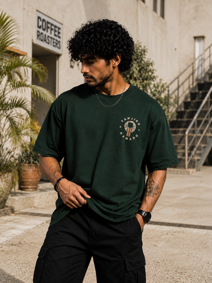 Tanjiiro Kamado Oversized Tee for Men | Cool & Aesthetic Streetwear | Anime Lover | Premium Quality