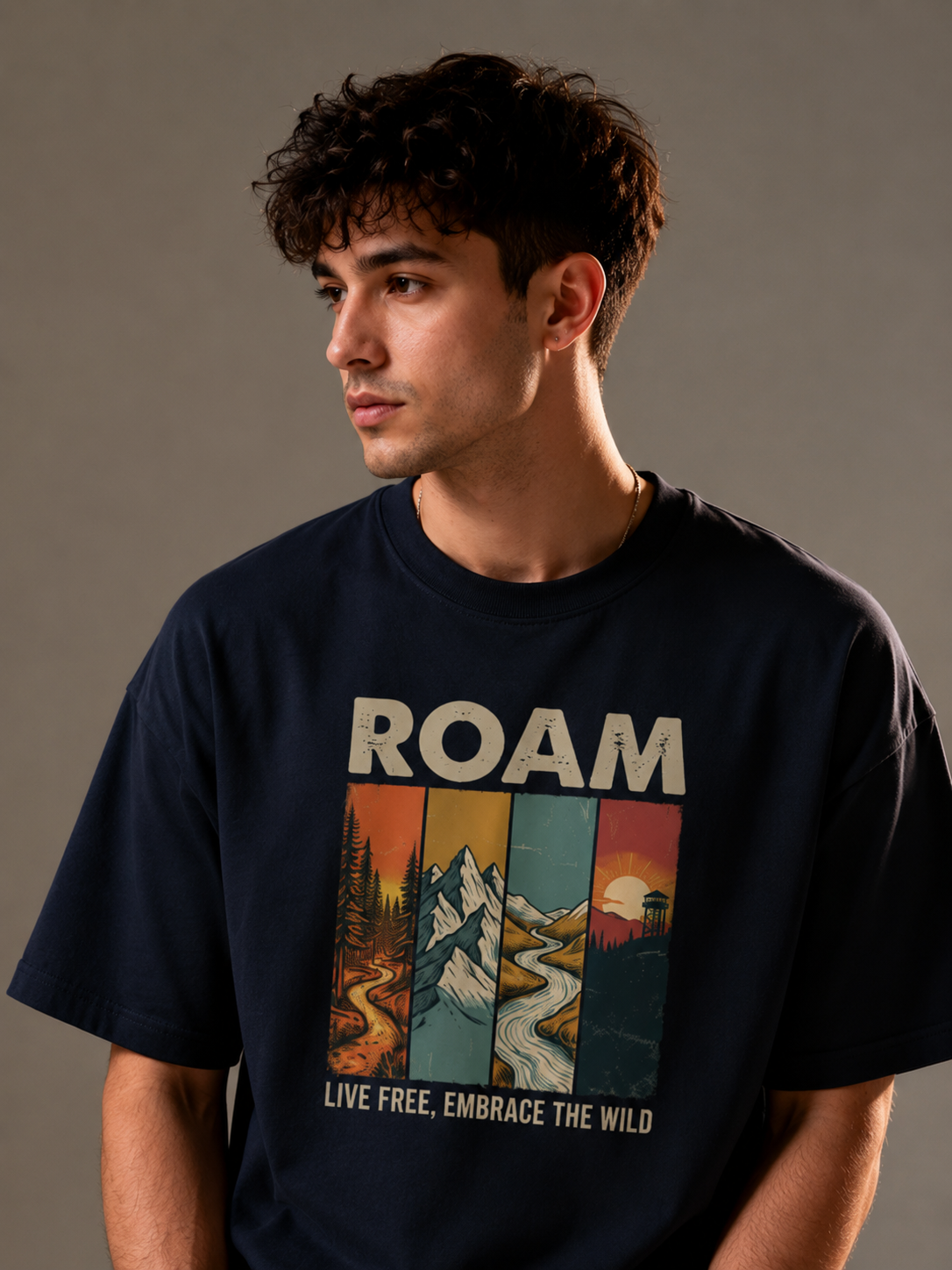 Adventure Graphic Oversized T-Shirt