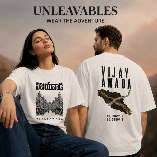 Vijayawada Telgu Typo Round Neck