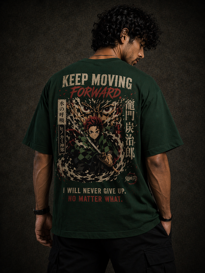 Tanjiiro Kamado Oversized Tee for Men | Cool & Aesthetic Streetwear | Anime Lover | Premium Quality