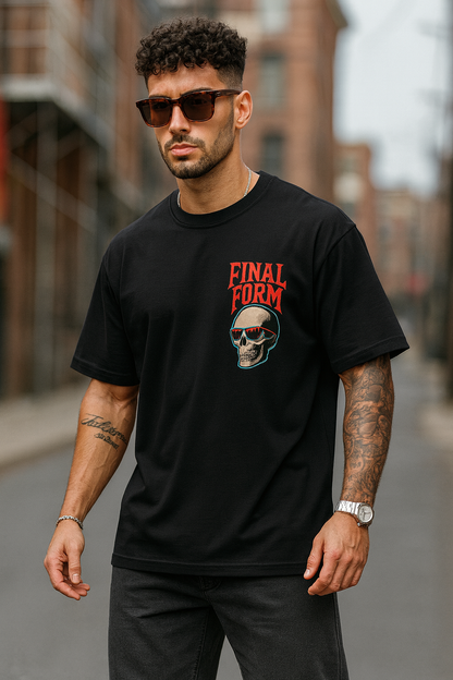 Unleavables Skeleton Oversized T-Shirt | Premium Streetwear | Unisex Cotton Tee