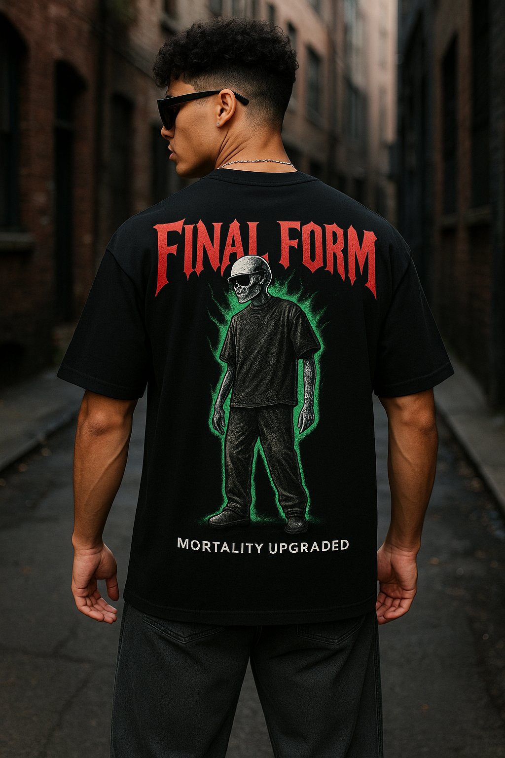 Unleavables Skeleton Oversized T-Shirt | Premium Streetwear | Unisex Cotton Tee