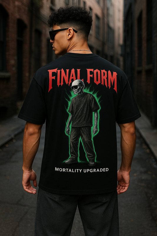 Unleavables Skeleton Oversized T-Shirt | Premium Streetwear | Unisex Cotton Tee