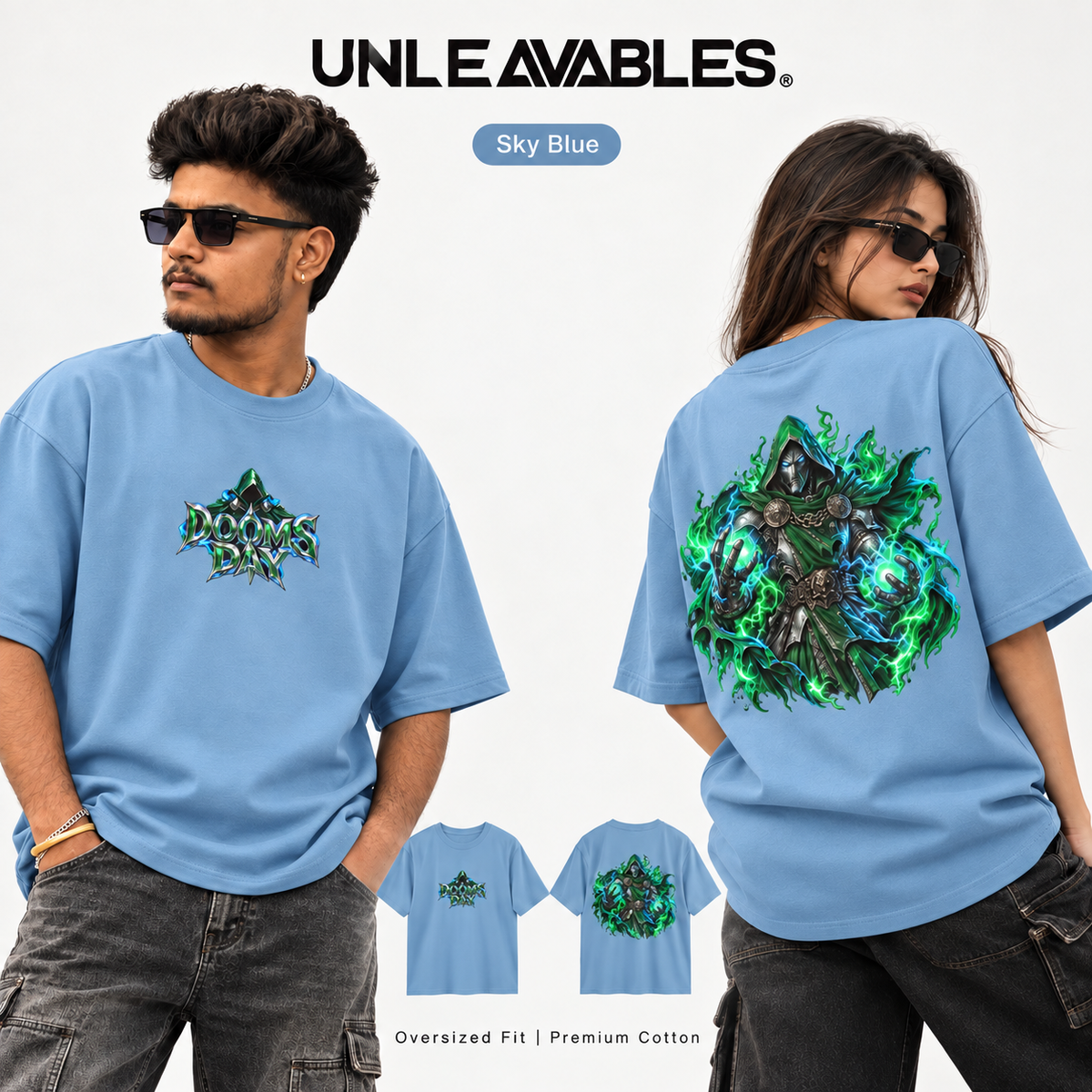 Dooms Day Oversized Graphic T-Shirt | 100% Cotton Unisex Marvel-Inspired Tee