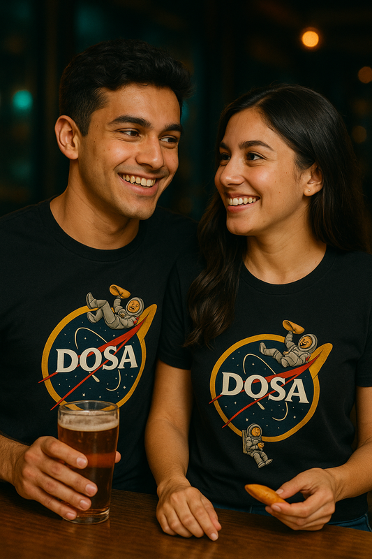 Unleavables NASA-Dosa T-Shirt | Unisex Graphic Tee | 100% Cotton Streetwear