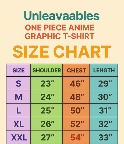 Unleavables | One Piece Anime Graphic T-Shirt