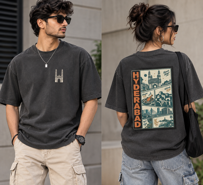 The "Spirit of Hyderabad" Oversized  Unisex T-Shirt