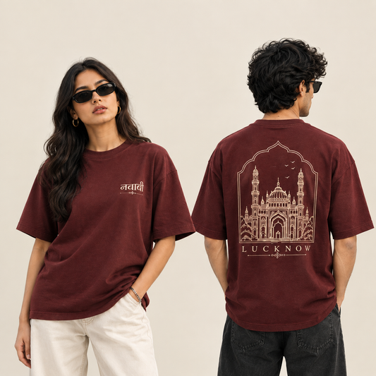Nawabi Lucknow | Unisex |  Premium Oversized T-Shirt
