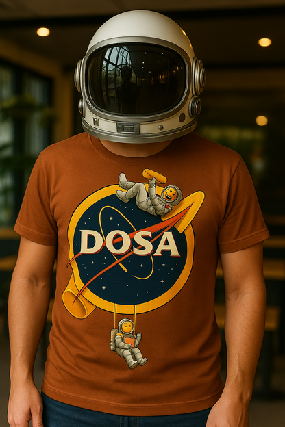 Unleavables NASA-Dosa T-Shirt | Unisex Graphic Tee | 100% Cotton Streetwear