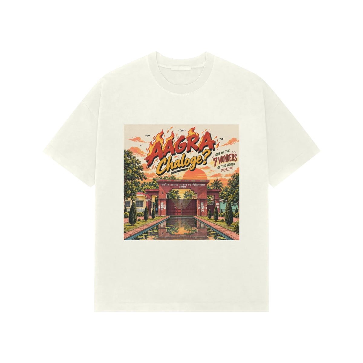 Agra Chaloge? Oversized Graphic T-Shirt – Quirky Indian Streetwear