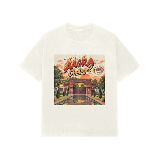 Agra Chaloge? Oversized Graphic T-Shirt – Quirky Indian Streetwear