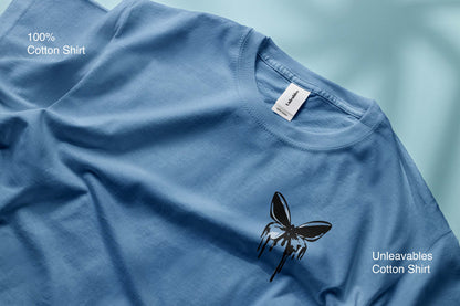 GardenDrift Butterfly Oversized Graphic Tee – Aesthetic Streetwear | Unisex | Oversized Tshirt | 100% Cotton