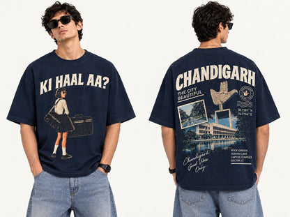 Chandigarh Streetwear Graphic Oversized T-Shirt